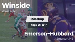 Matchup: Winside  vs. Emerson-Hubbard  2017