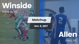 Matchup: Winside  vs. Allen  2017