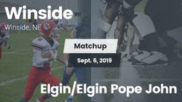 Matchup: Winside  vs. Elgin/Elgin Pope John 2019
