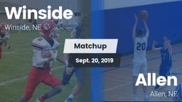 Matchup: Winside  vs. Allen  2019