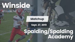 Matchup: Winside  vs. Spalding/Spalding Academy 2019