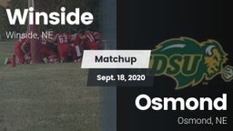 Matchup: Winside  vs. Osmond  2020