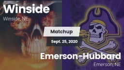 Matchup: Winside  vs. Emerson-Hubbard  2020