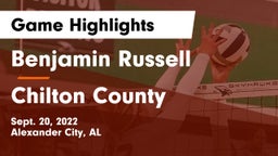 Benjamin Russell  vs Chilton County  Game Highlights - Sept. 20, 2022