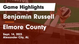 Benjamin Russell  vs Elmore County  Game Highlights - Sept. 14, 2023
