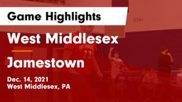 West Middlesex   vs Jamestown  Game Highlights - Dec. 14, 2021
