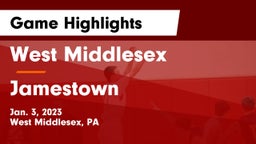 West Middlesex   vs Jamestown  Game Highlights - Jan. 3, 2023