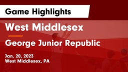 West Middlesex   vs George Junior Republic Game Highlights - Jan. 20, 2023