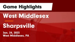 West Middlesex   vs Sharpsville  Game Highlights - Jan. 24, 2023