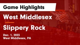 West Middlesex   vs Slippery Rock  Game Highlights - Dec. 1, 2023