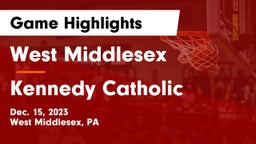 West Middlesex   vs Kennedy Catholic  Game Highlights - Dec. 15, 2023
