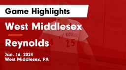 West Middlesex   vs Reynolds  Game Highlights - Jan. 16, 2024