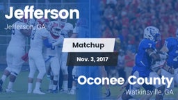 Matchup: Jefferson High vs. Oconee County  2017