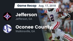 Recap: Jefferson  vs. Oconee County  2018