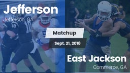 Matchup: Jefferson High vs. East Jackson  2018