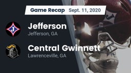 Recap: Jefferson  vs. Central Gwinnett  2020