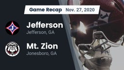 Recap: Jefferson  vs. Mt. Zion  2020
