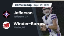 Recap: Jefferson  vs. Winder-Barrow  2023