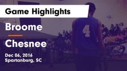 Broome  vs Chesnee  Game Highlights - Dec 06, 2016