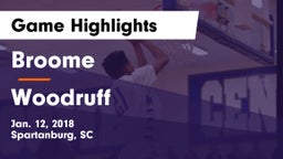 Broome  vs Woodruff  Game Highlights - Jan. 12, 2018
