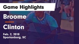Broome  vs Clinton  Game Highlights - Feb. 2, 2018