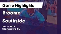 Broome  vs Southside  Game Highlights - Jan. 4, 2019