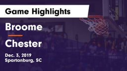 Broome  vs Chester  Game Highlights - Dec. 3, 2019