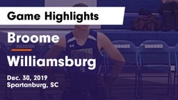 Broome  vs Williamsburg   Game Highlights - Dec. 30, 2019