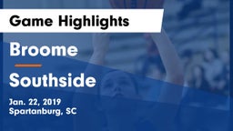 Broome  vs Southside  Game Highlights - Jan. 22, 2019