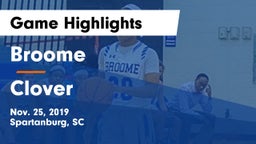 Broome  vs Clover  Game Highlights - Nov. 25, 2019
