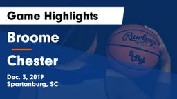 Broome  vs Chester  Game Highlights - Dec. 3, 2019