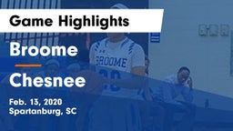 Broome  vs Chesnee  Game Highlights - Feb. 13, 2020