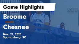 Broome  vs Chesnee  Game Highlights - Nov. 21, 2020
