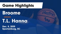 Broome  vs T.L. Hanna  Game Highlights - Dec. 8, 2020