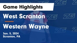 West Scranton  vs Western Wayne  Game Highlights - Jan. 5, 2024