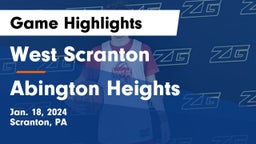 West Scranton  vs Abington Heights  Game Highlights - Jan. 18, 2024