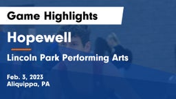 Hopewell  vs Lincoln Park Performing Arts  Game Highlights - Feb. 3, 2023