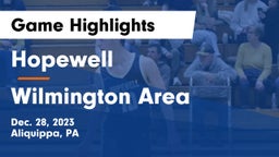 Hopewell  vs Wilmington Area  Game Highlights - Dec. 28, 2023