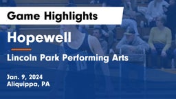 Hopewell  vs Lincoln Park Performing Arts  Game Highlights - Jan. 9, 2024