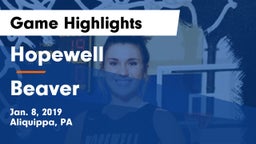 Hopewell  vs Beaver  Game Highlights - Jan. 8, 2019