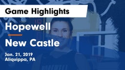 Hopewell  vs New Castle  Game Highlights - Jan. 21, 2019