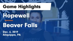 Hopewell  vs Beaver Falls  Game Highlights - Dec. 6, 2019