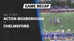 Recap: Acton-Boxborough  vs. Chelmsford  2015