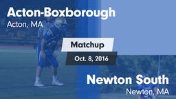 Matchup: Acton-Boxborough vs. Newton South  2016