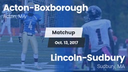 Matchup: Acton-Boxborough vs. Lincoln-Sudbury  2017