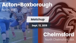 Matchup: Acton-Boxborough vs. Chelmsford  2019