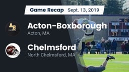 Recap: Acton-Boxborough  vs. Chelmsford  2019