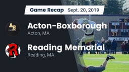 Recap: Acton-Boxborough  vs. Reading Memorial  2019