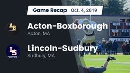 Recap: Acton-Boxborough  vs. Lincoln-Sudbury  2019