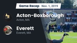 Recap: Acton-Boxborough  vs. Everett  2019